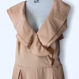 Peach ruffle sleeveless jumper Main Strip XL